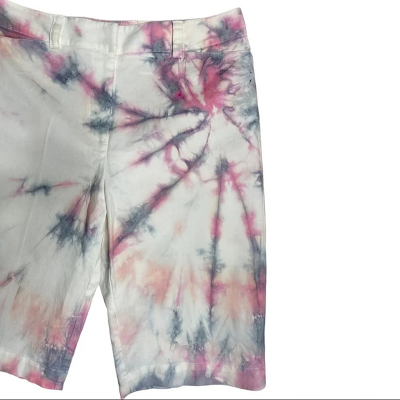 🛍️3/$40 Talbots Shorts Upcycled Hand Dyed Shorts Size 10 - Picture 5 of 8